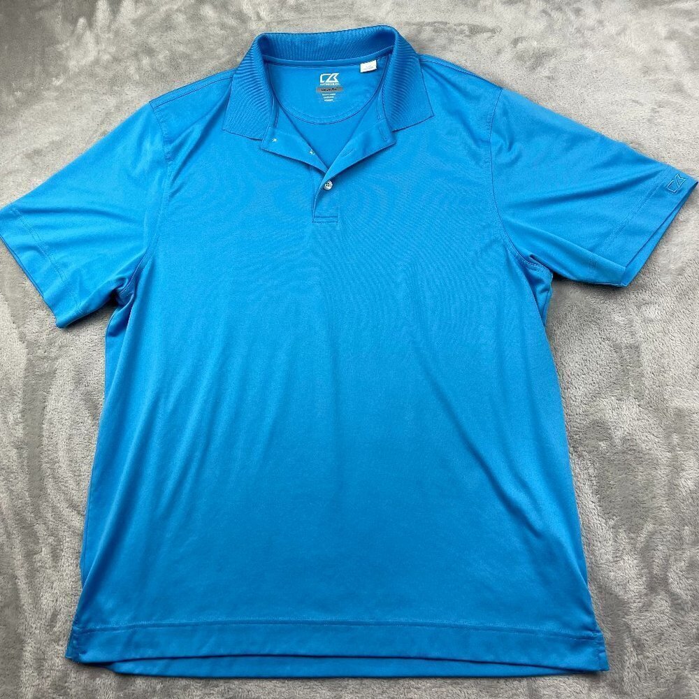 Cutter and Buck CB Dry Tec Short Sleeve Polo Shirt Men's Size Large
